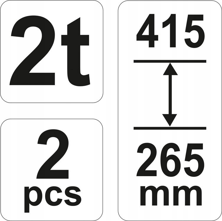 YATO PODSTAWKI KOBYLKI SAMOCHOWE 2T 2SZT YT 17310 Producent code YT 17310