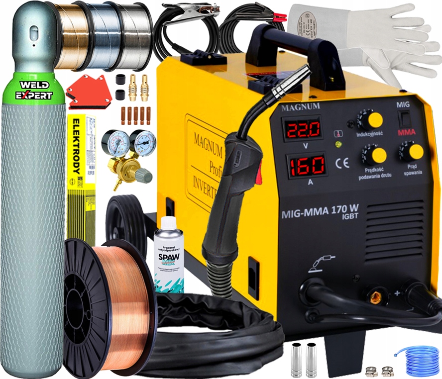 Svařovací Stroj Migomat Magnum Mig Mag Mma 170W Igbt 230V