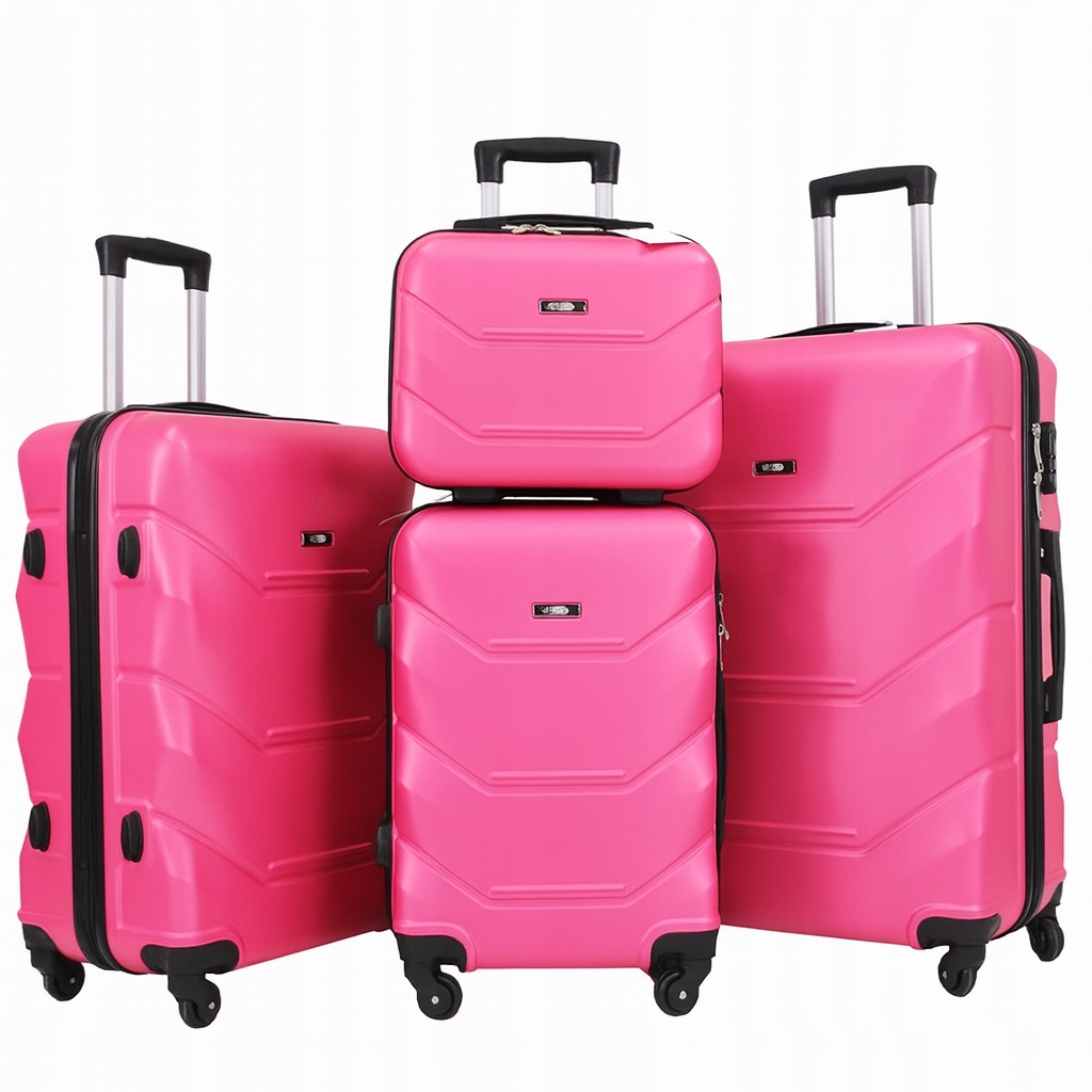 Komplet Kufrů 4v1 Cestovní Kufry Na Kolečkách Kufřík 4 Kolečka Sada XL