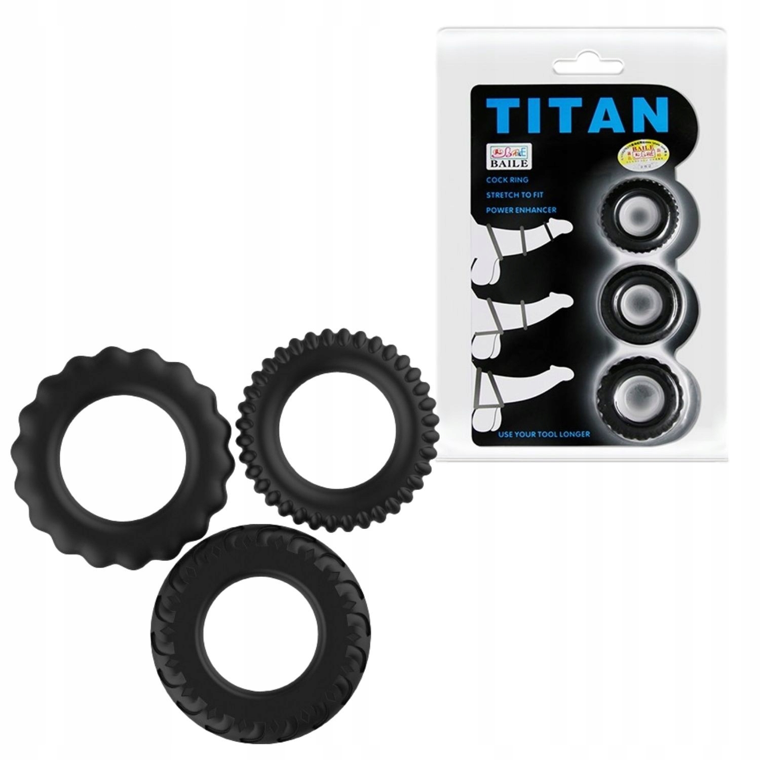 

Baile Baile Titan Three Rings Pierścienie erekc.