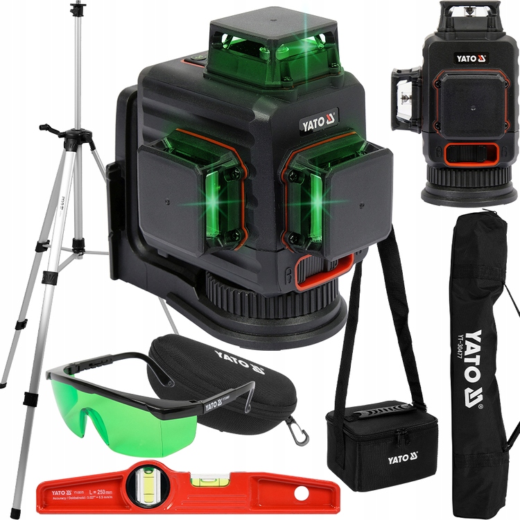 

Poziomica Laserowa 360° Laser Krzyżowy Statyw
