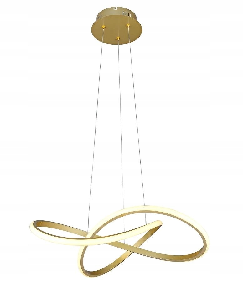 Lampa nowoczesna Led wisząca sufitowa pierścienie AT61-ESL-Gold