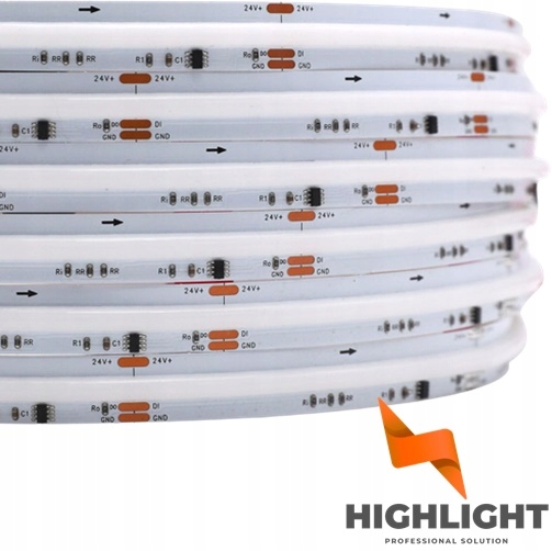 5 m Cob Led pásek Digitální Rgb+nw bílý Neutrální 16W 24V SK6812 840LED CRI90