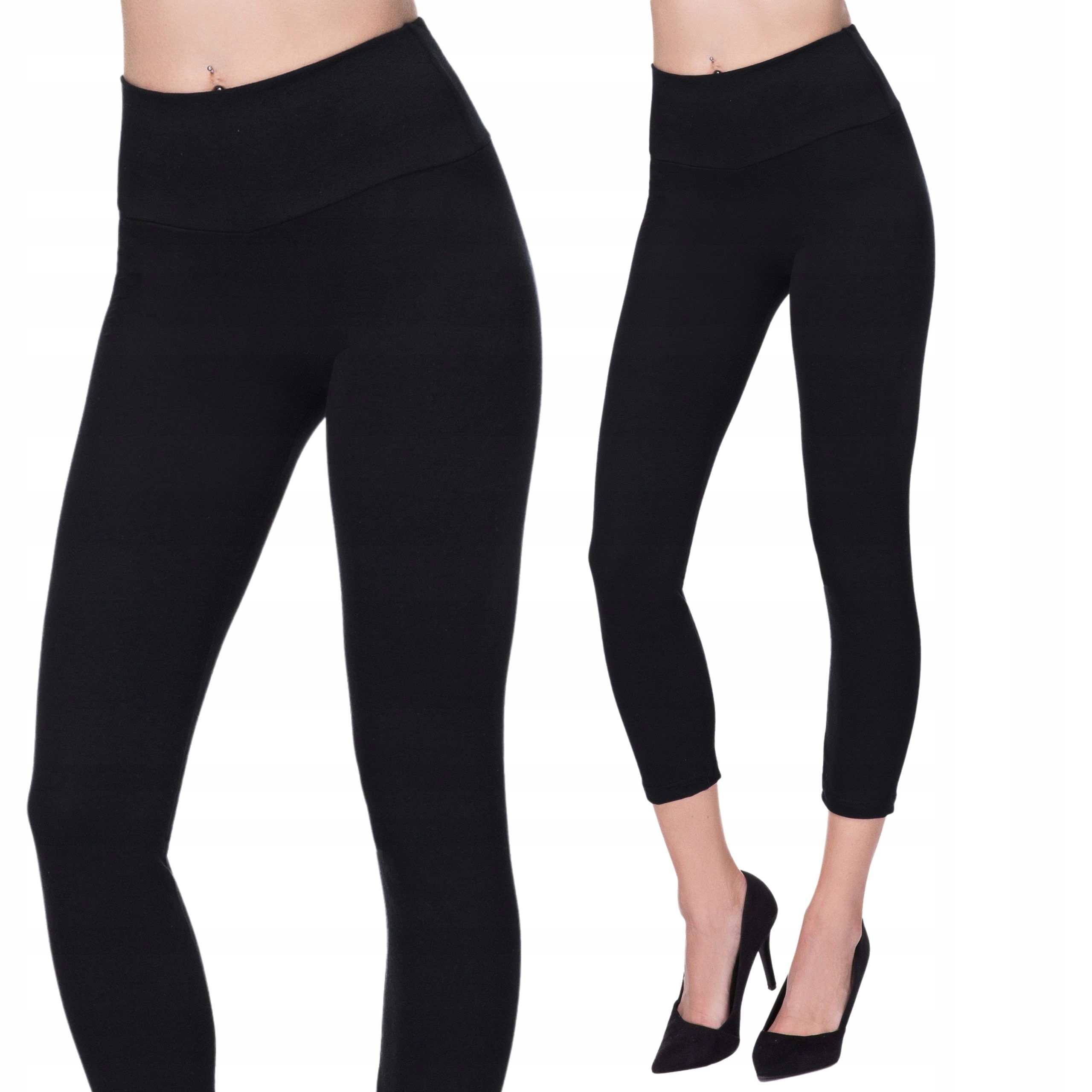 

Damskie Legginsy 3/4 Rybaczki Z Wysokim Stanem XL