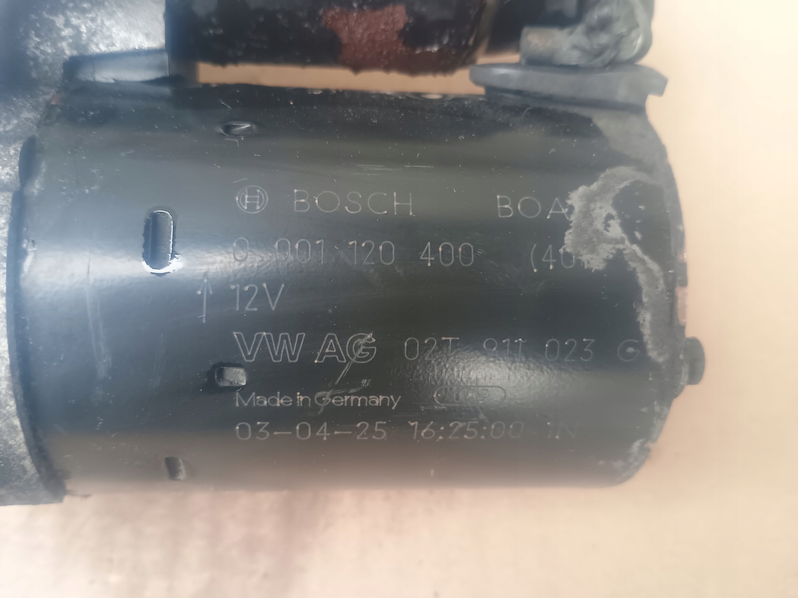 starter BOSCH 0001120400 VW 1.4 FSI