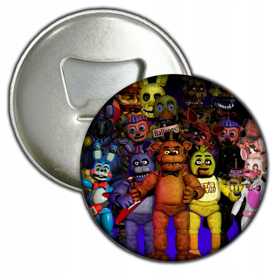 MAGNES Z OTWIERACZEM FIVE NIGHTS AT FREDDY'S FNAF NA PREZENT ŚWIĘTA WYBÓR
