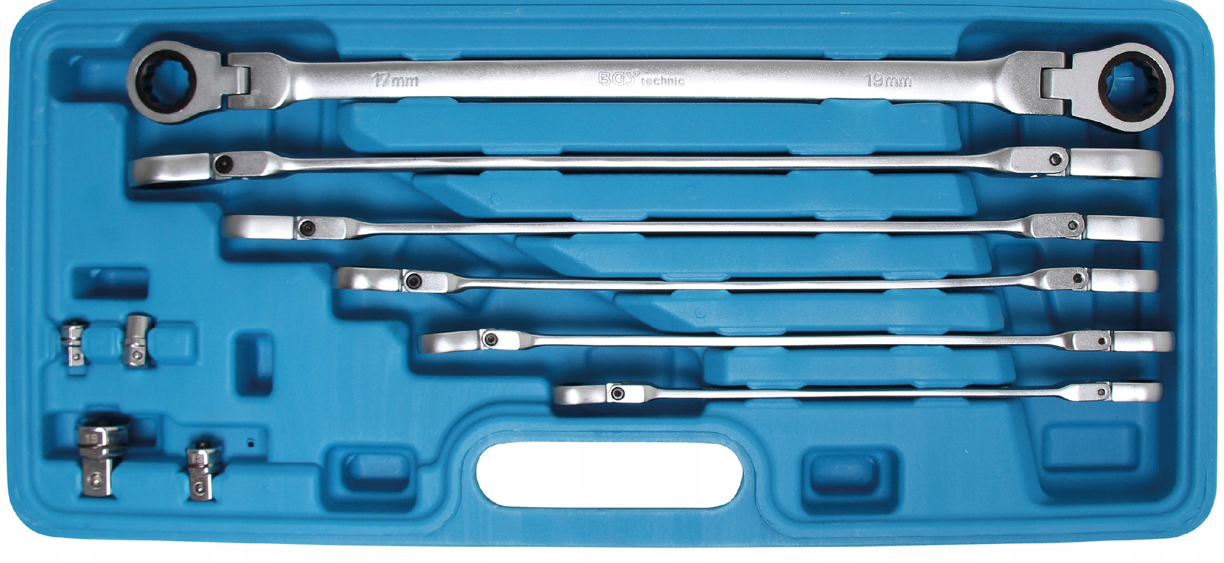 Bgs 1541, Súprava obojstranných račňových kĺbových kľúčov 8 19 mm 10ks