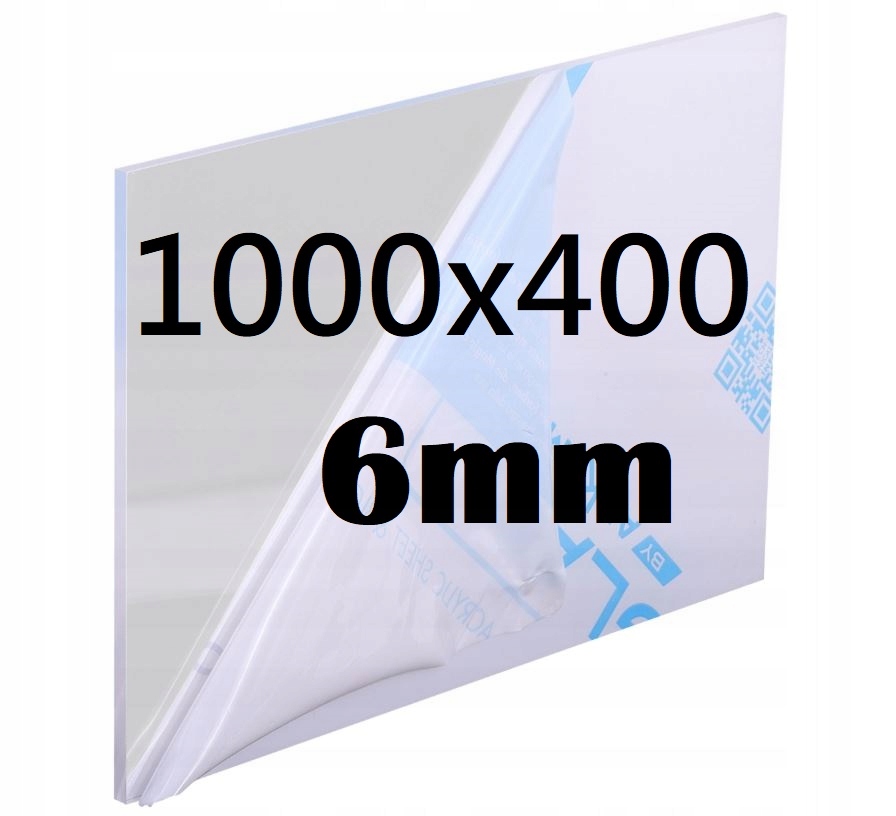 Plexi Plexi Plexi Plexa na míru 100 cm x 40 cm x 6 mm