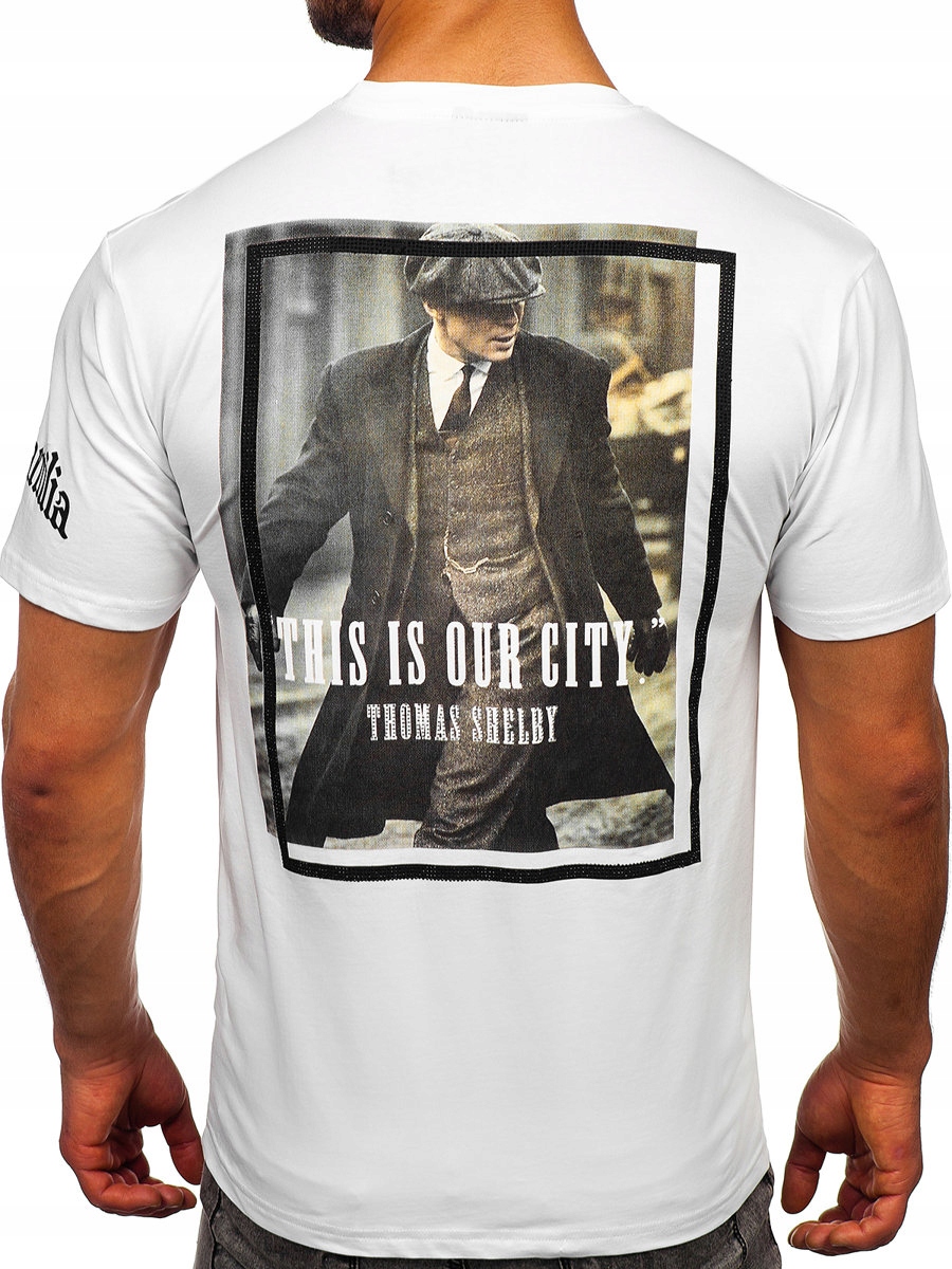 

T-shirt Męski Koszulka Biała 21008 Rozmiar_l