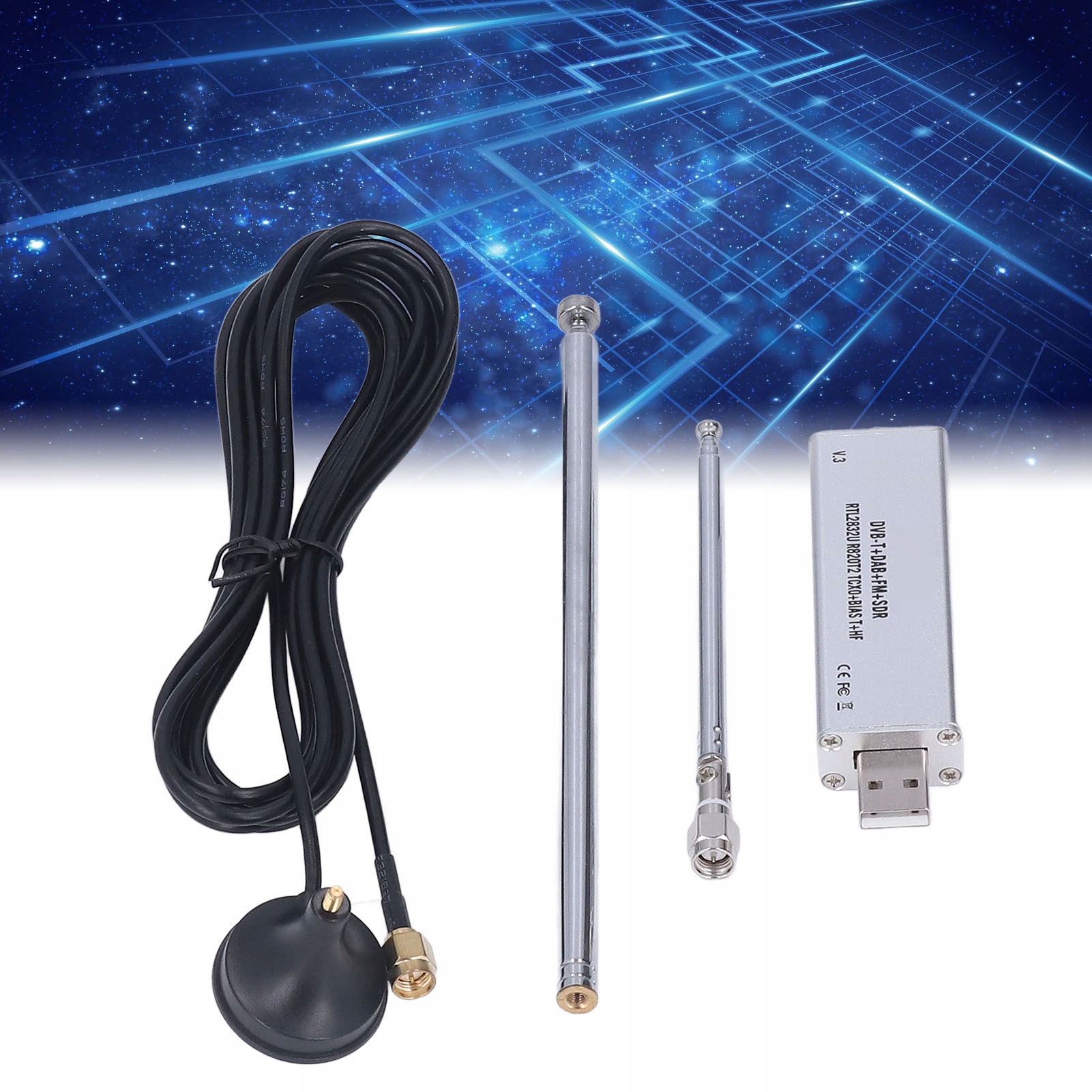 RTL2832U R820T2 Tcxo Bias T Hf Sma Sdr Odbiornik 100kHz-1,7GHz