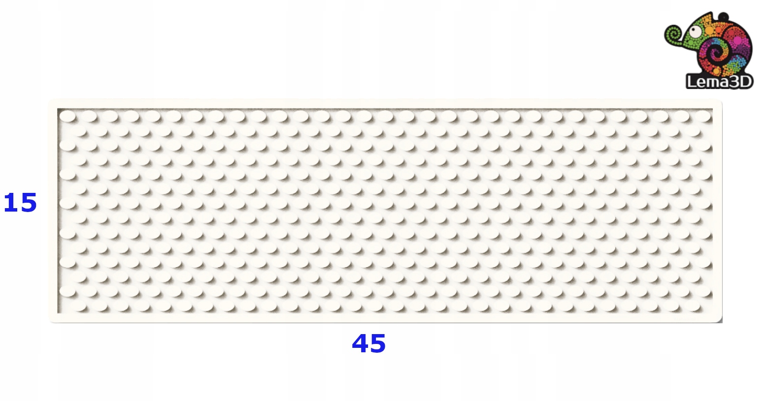 

Mata Ociekacz S 15x45 Transparentna LEMA3D -nowość