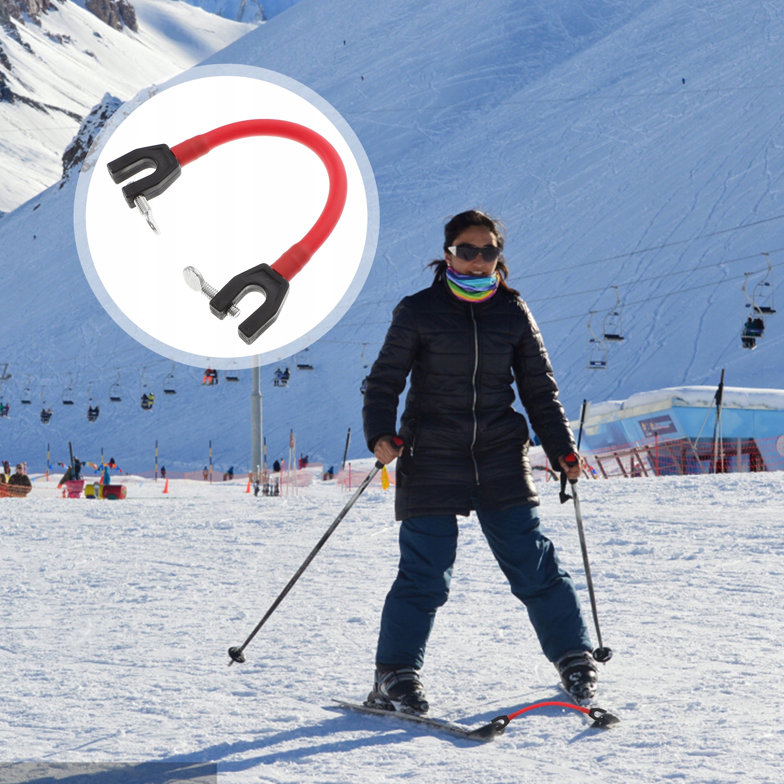 POMOC DO TRENINGU NARCIARSKIEGO POCZĄTKUJĄCYCH ŁĄCZNIK TYPÓW NARCIARSKICH 2 SZT Kod producenta Zymice