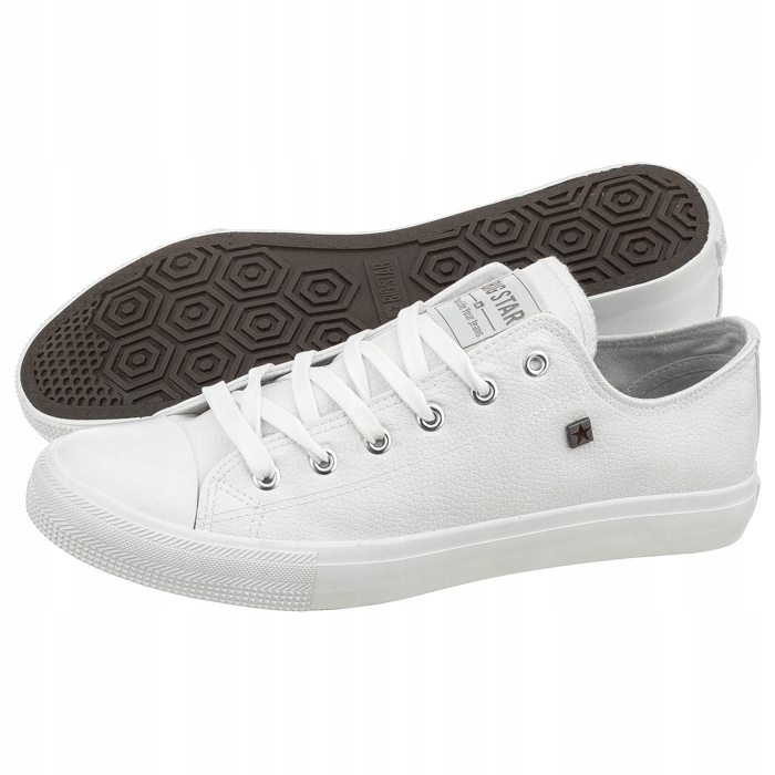 

Buty Męskie Trampki Big Star V174347 Białe Krótkie