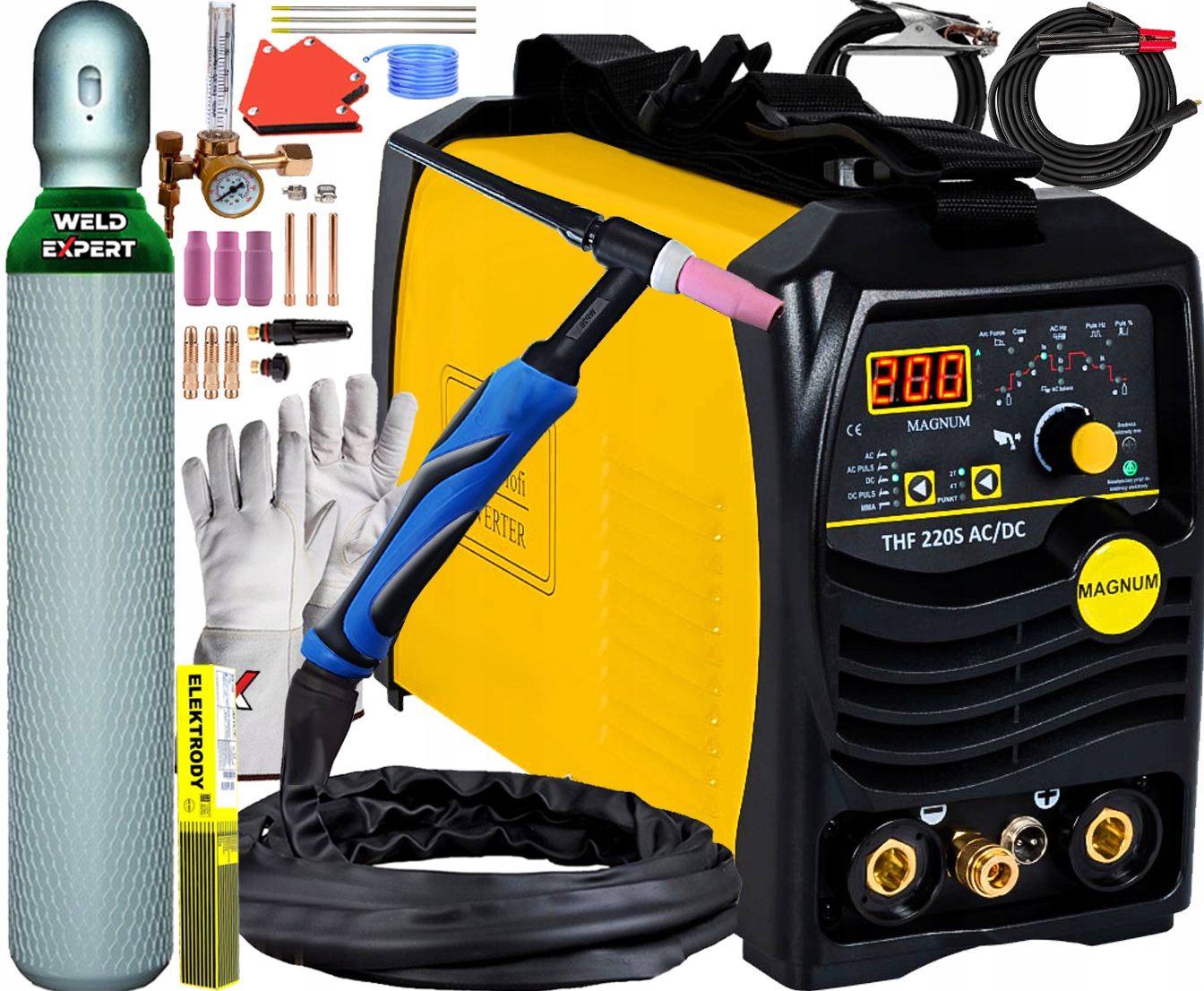 Spawarka inwertorowa Magnum 5-200 A 230 8 kVA (5905323100794) • Cena ...