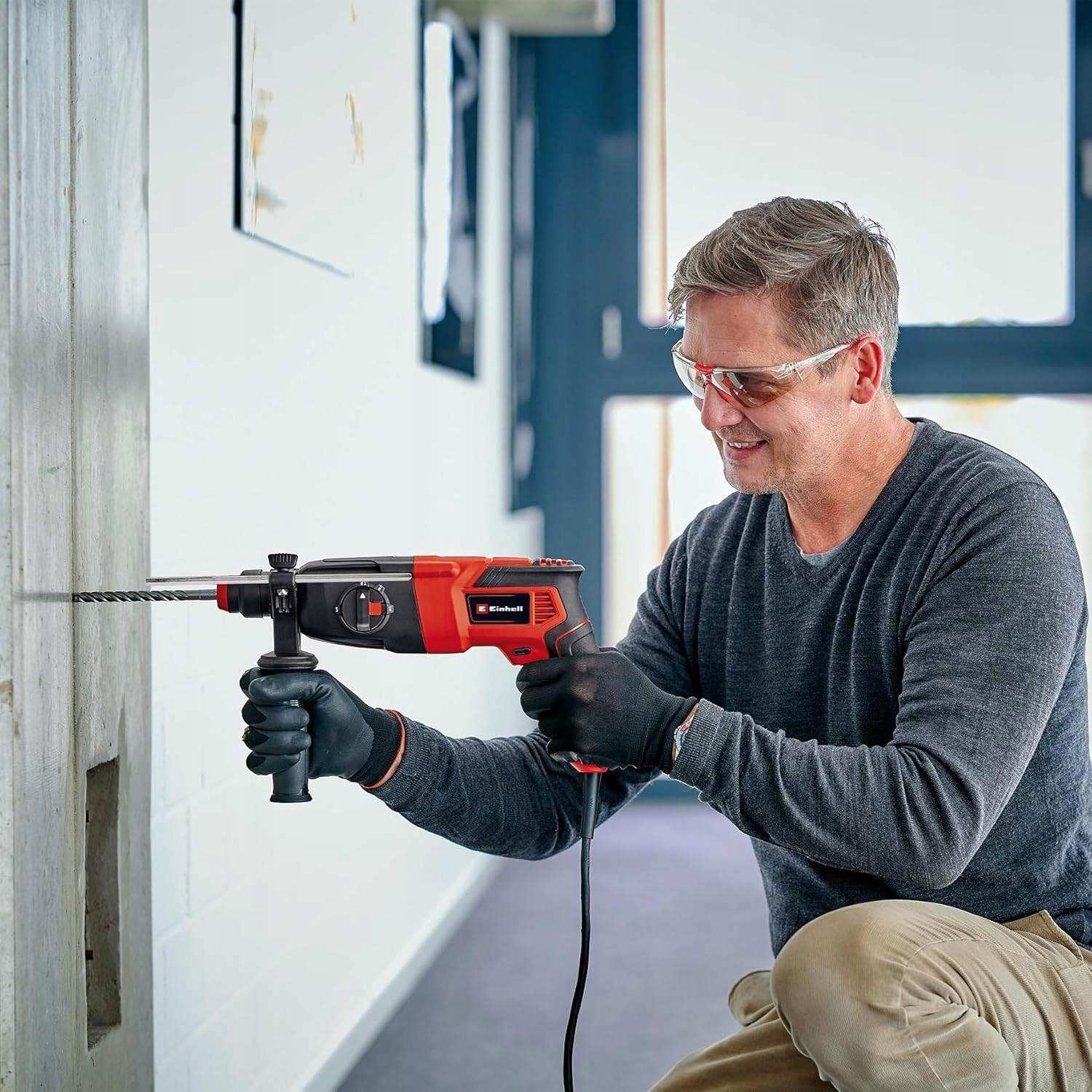 EINHELL Młotowiertarka TC-RH 620 4F 620W SDS-Plus Walizka Transportowa — miniatura 2