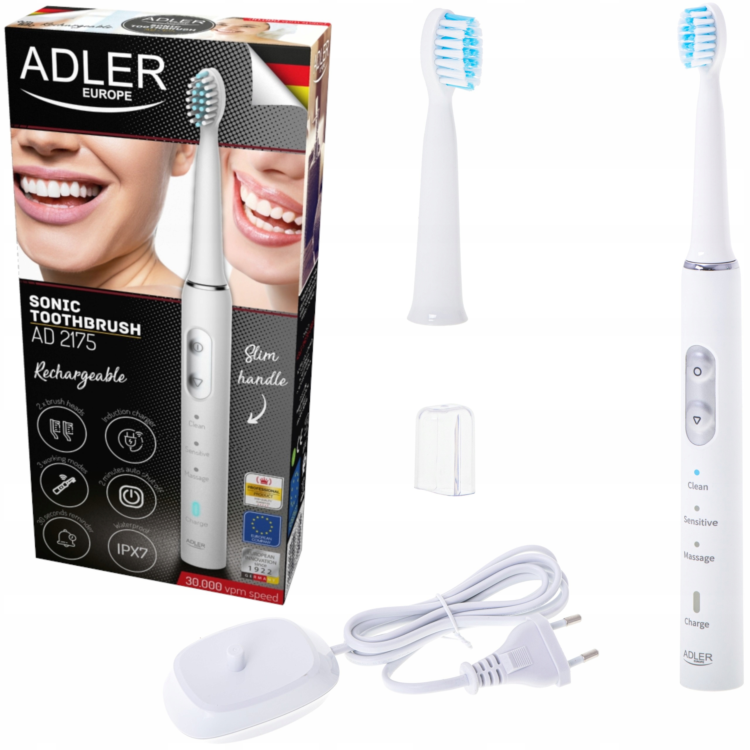 

Niemiecka szczoteczka soniczna do zębów 30.000 Vpm