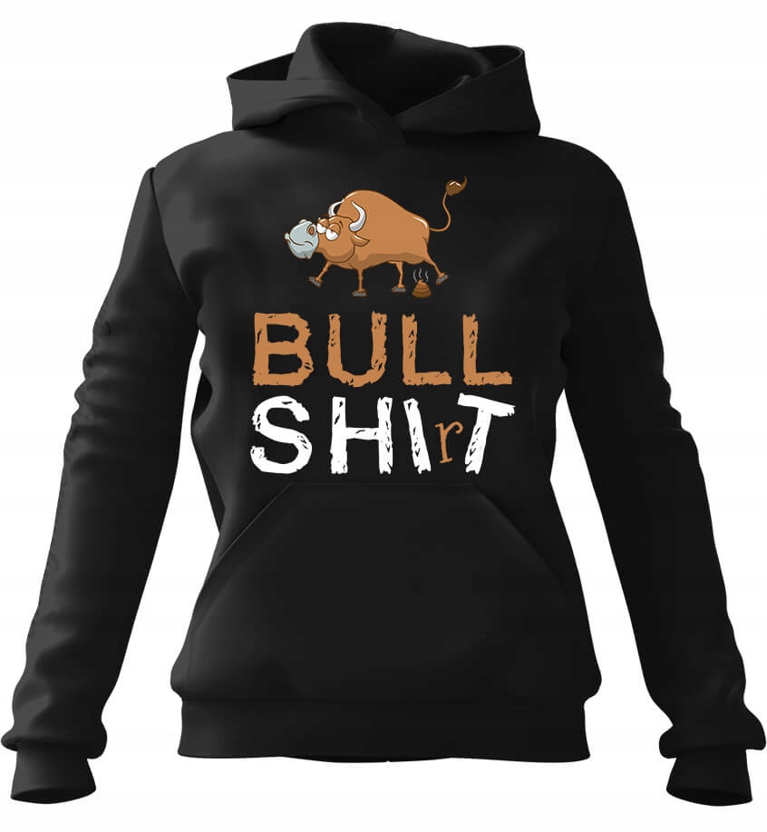 pánská mikina s kapucí Bull Shirt černá 4XL pro muže, muže a muže