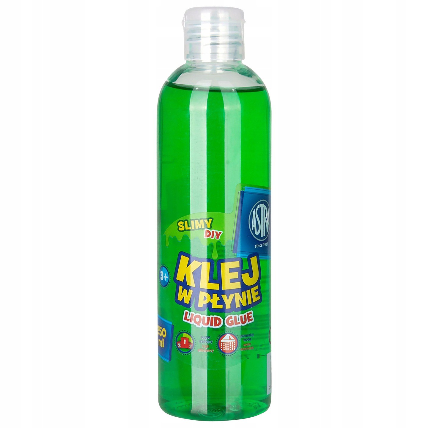 ASTRA KLEJ SZKOLNY W PŁYNIE ZIELONY 250ml DO SLIME