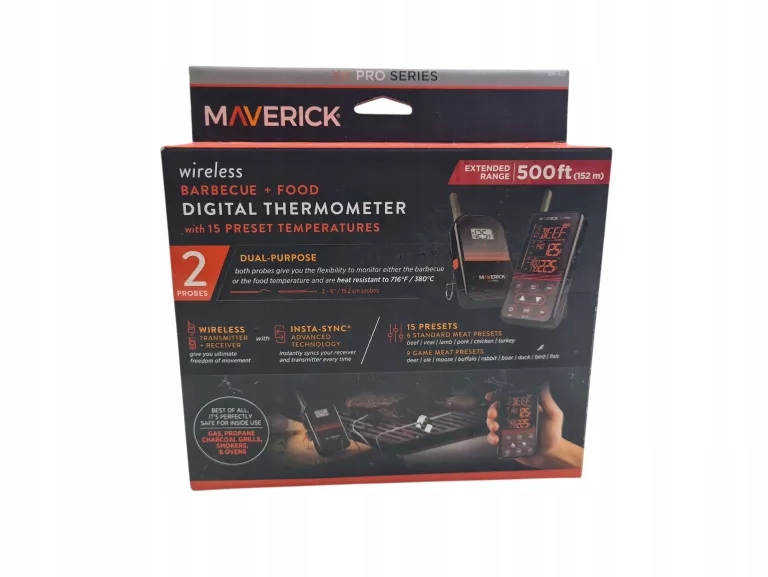 MAVERICK BT-600 BLUETOOTH EXTENDED RANGE BARBECUE THERMOMETER