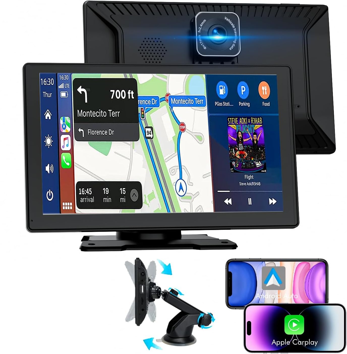 Autorádio Radio Monitor Apple Carplay 9''LCD multiplayer