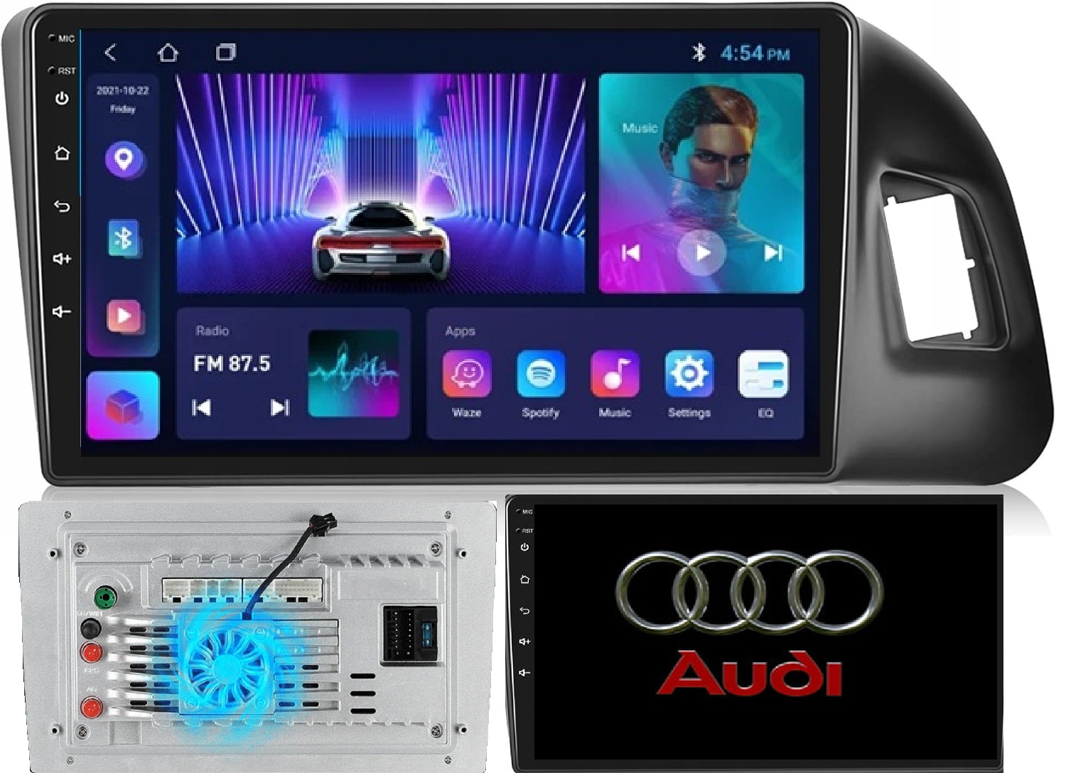 Radio Nawigacja Android Gps Audi Q5 8R 2008-2017 Kamera+wentylator 2/64GB