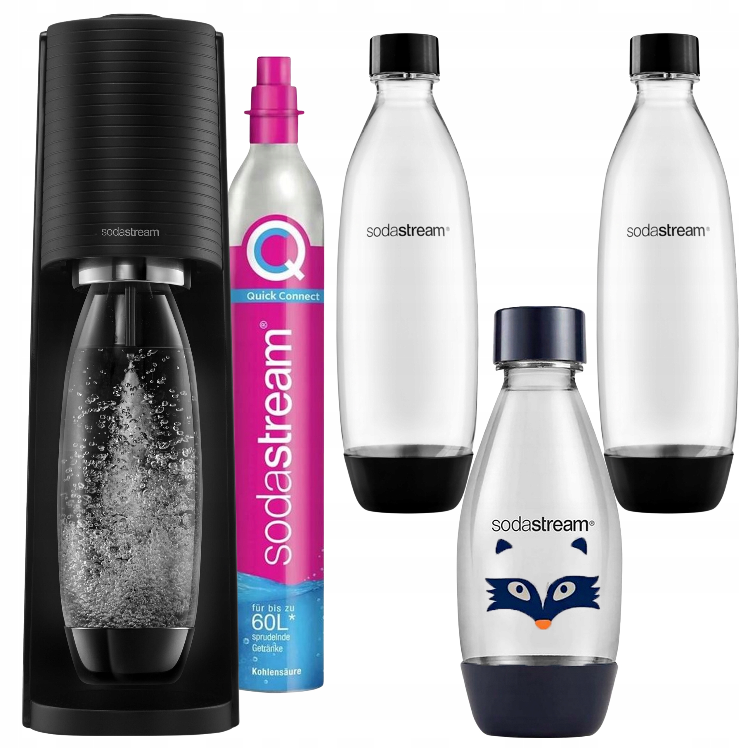 SodaStream Terra Výrobník sody 2 lahve 1 l malá láhev 0,5 l