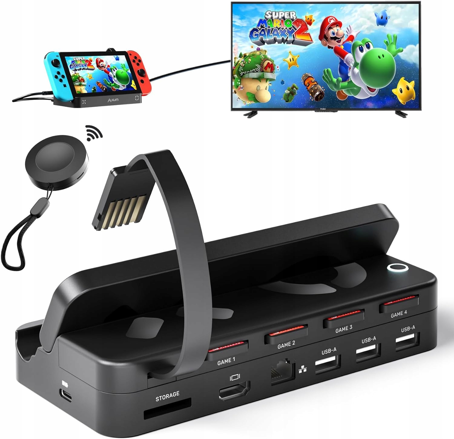 Čtečka Herních Karet Alxum Pro Switch, Vícekomorová, Kompatibilní S Nintendo