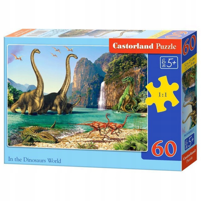 

Puzzle układanka z Dinozaurami dla 5 latka