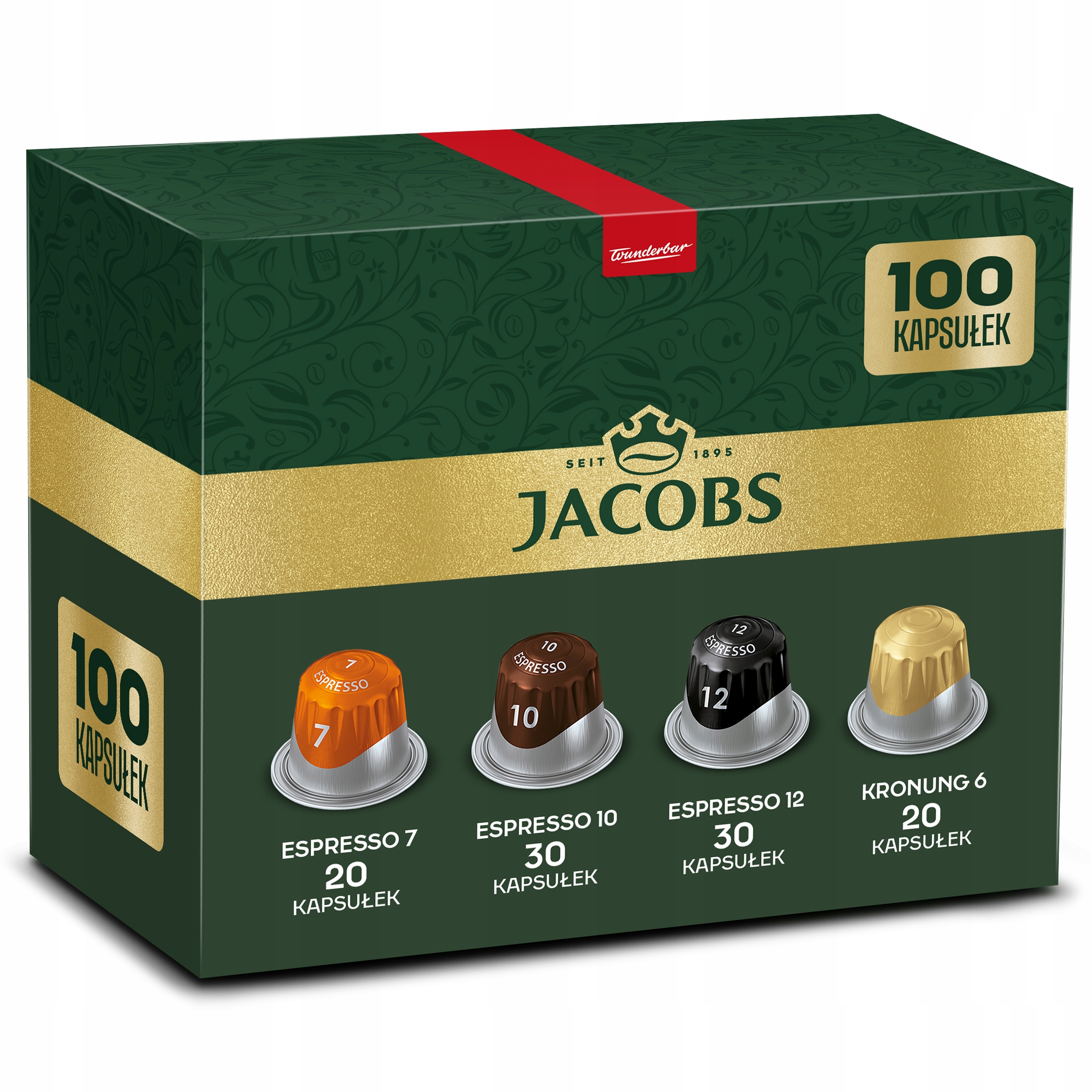 Kapsułki Jacobs do Nespresso(r)* Espresso 7,10,12 Kronung zestaw 9+1