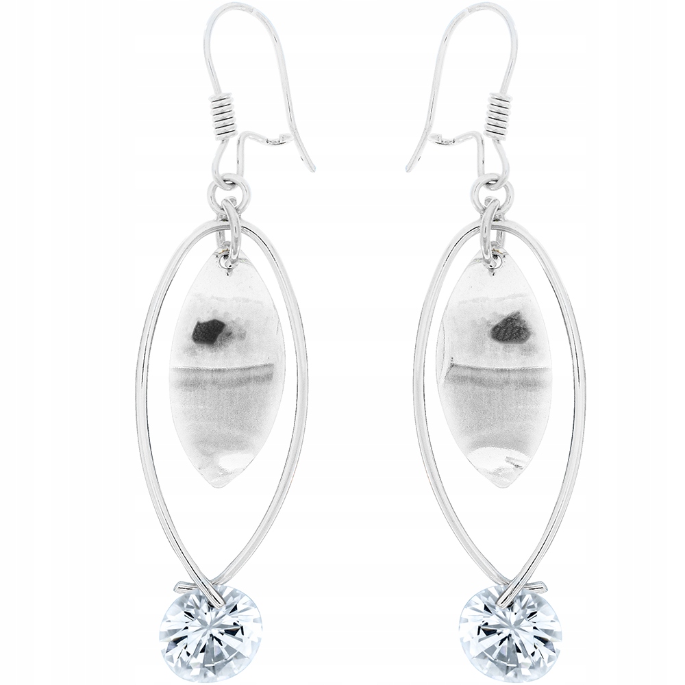 Unikátní Pohyblivé Stříbrné Závěsné Náušnice Ryzost 925