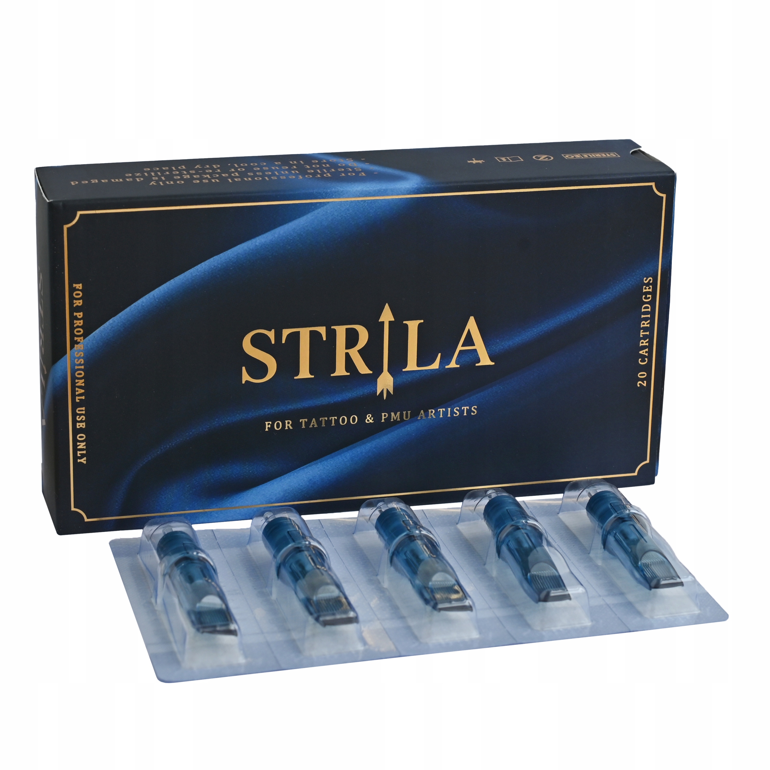 Kartridže na tetování Pmu Strila 1009RM| 0,30 mm 9RM Cartridge 20 Ks