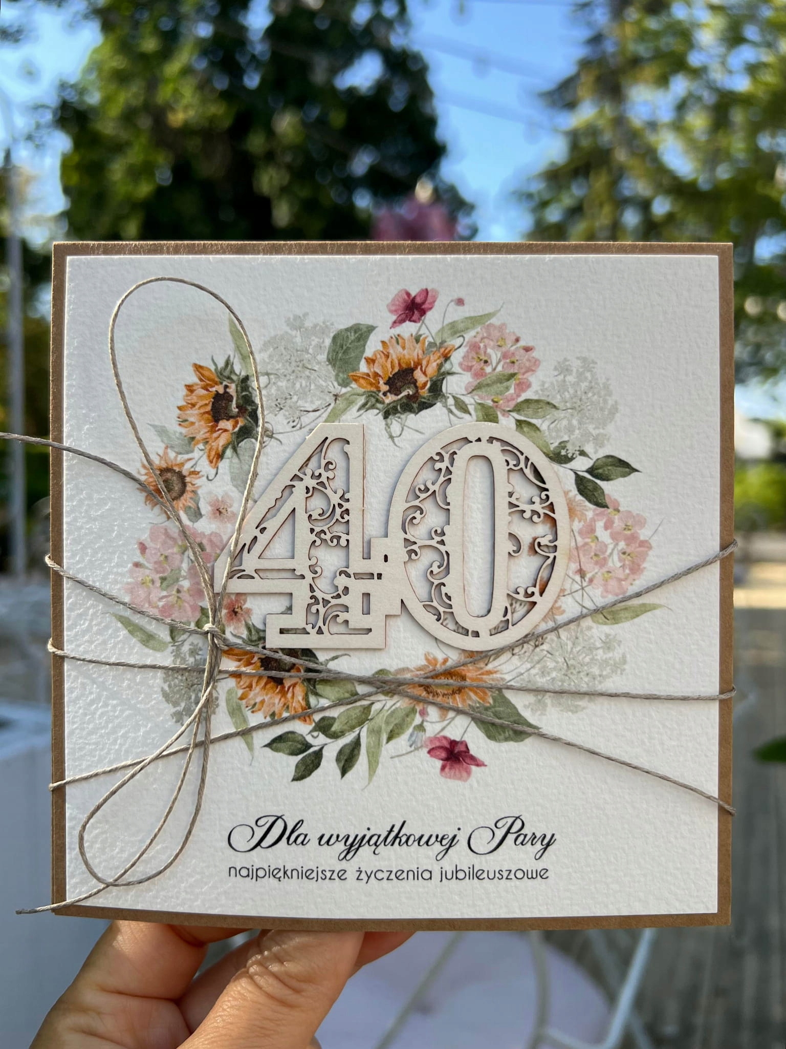 Rustikální přání k 40. výročí svatby čtyřicáté výročí svatby pom