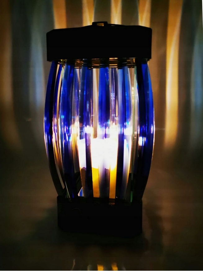 

Znicz Na Grób Lampion GLAMUR1 Na Wkład Srebrna Nić