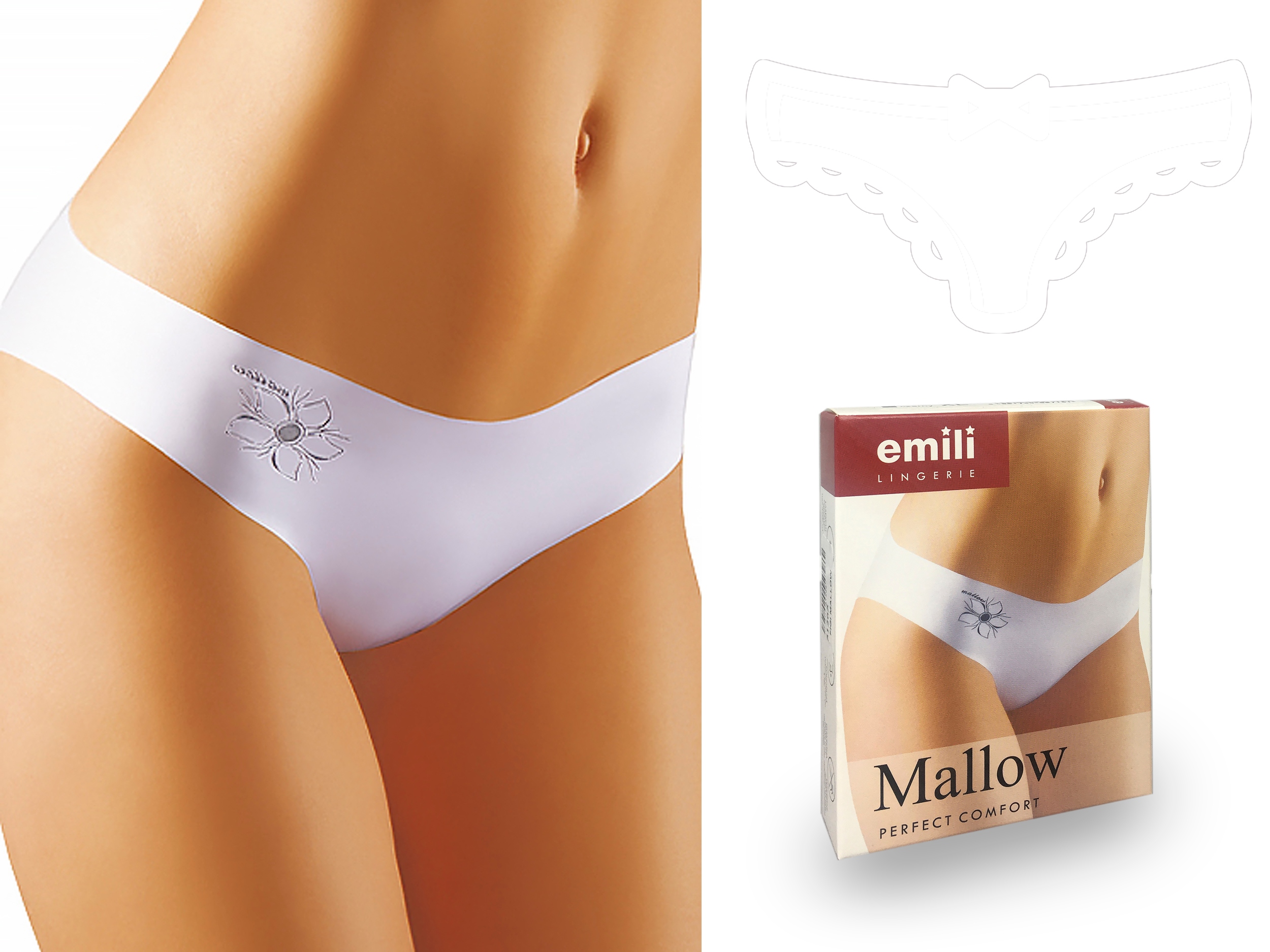 

Emili Mallow Laserowo Cięte Figi biały S