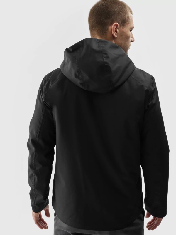Kurtka męska wiatrówka 4F 4FAW23TTJAM304 z kapturem i membraną 5000 r. XL Kod producenta 4FAW23TTJAM304