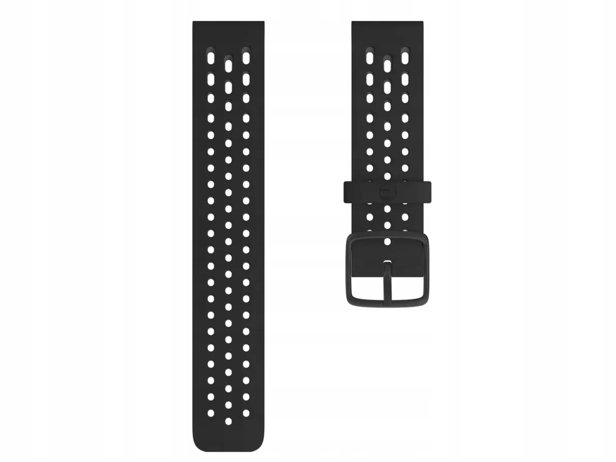 Polar Pasek 22mm silikonowy czarno-szary S-l