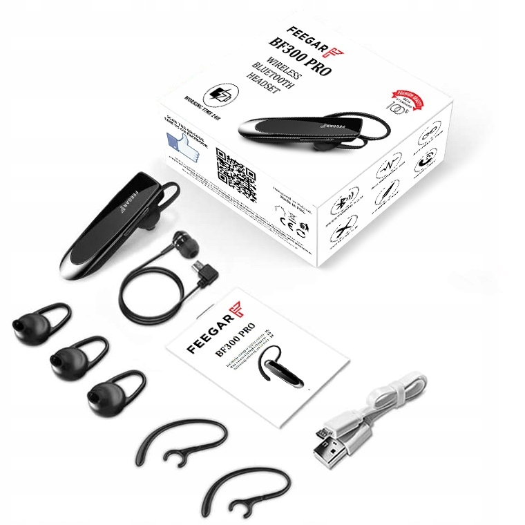 Bluetooth 5.0 Feegar 24 часа earphone. HD CVC микрофон