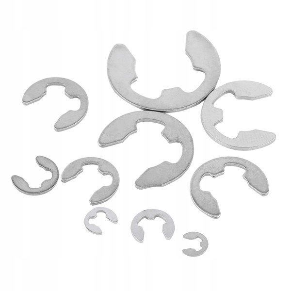 Zestaw 120szt. zawleczek E-clips - od 1.5 do 10mm - spinka - seger EAN (GTIN) 5904384717156