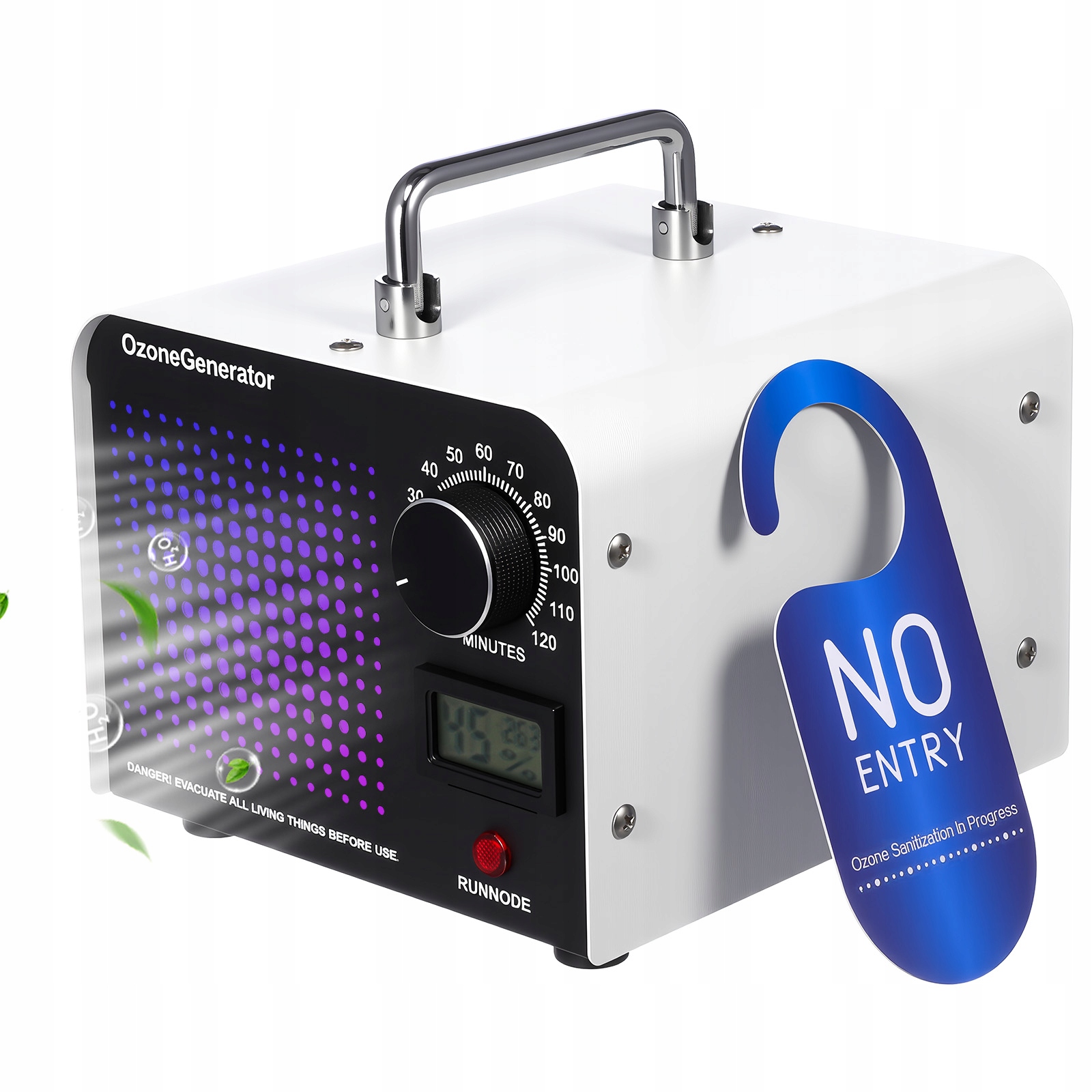 Generátor Ozonu Čistička Vzduchu Ozonizátor 60 000 Mg/h 130W Časovač