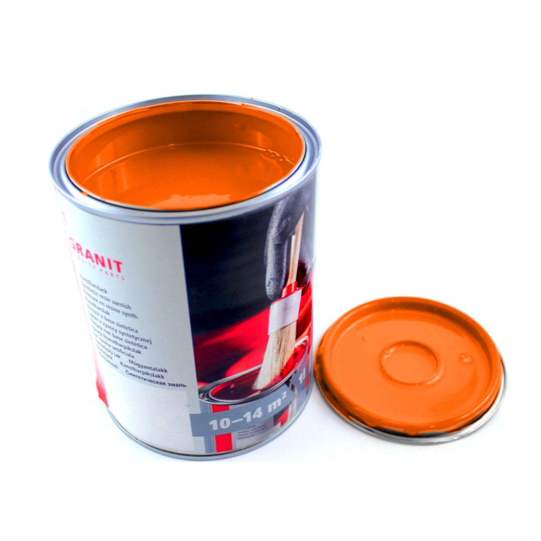 Farba Lakier Kubota pomarańczowy Ral 2242 Nopolux Wickens Granit 1 l Puszka