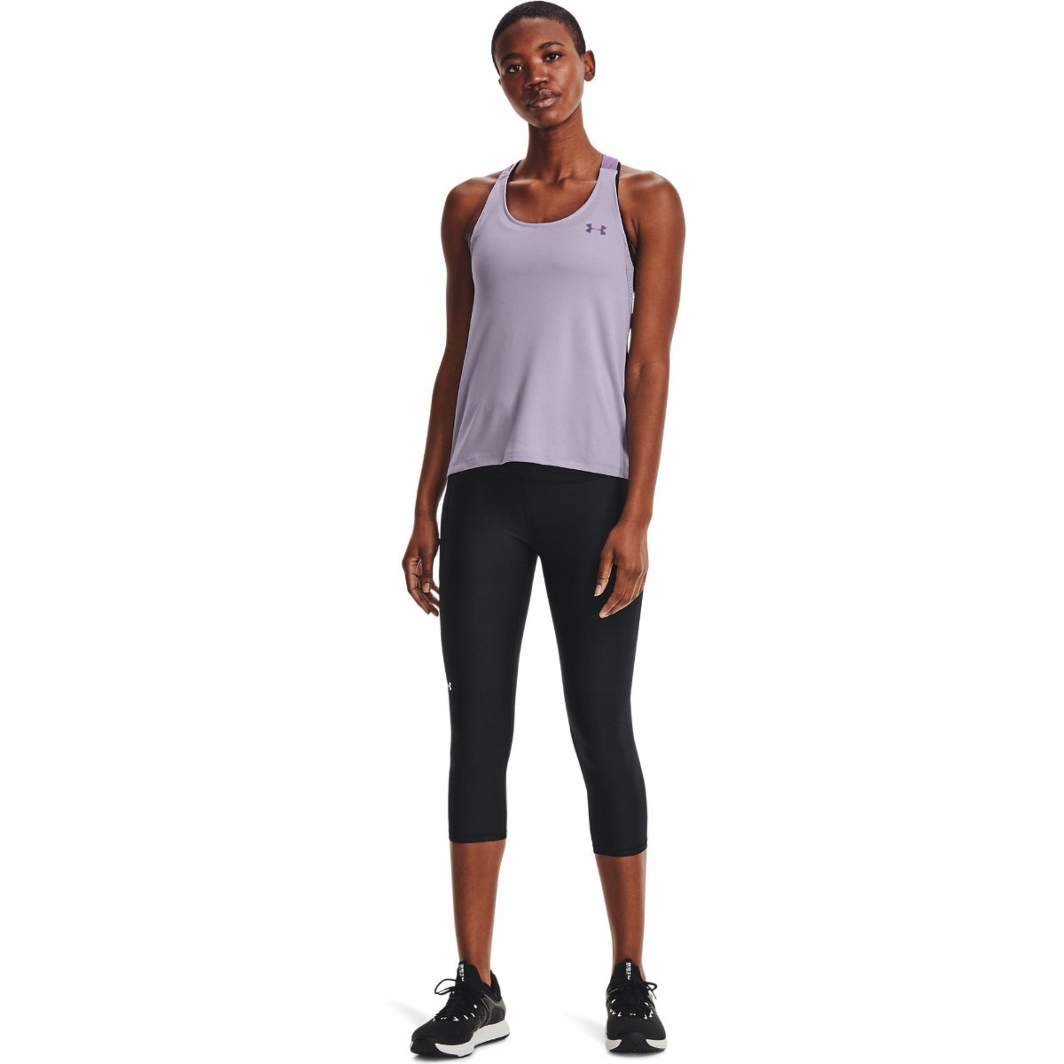 Damskie legginsy treningowe Under Armour Tech Hi Capri Xs Głęboka czerń