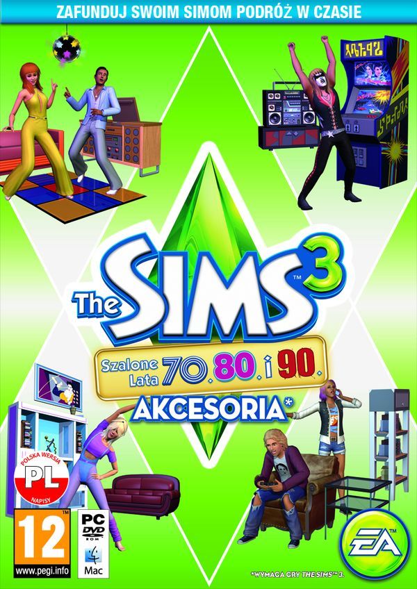 The Sims 3 Szalone Lata 70. 80. I 90. DLC Klucz Eap App Origin Bez Vpn