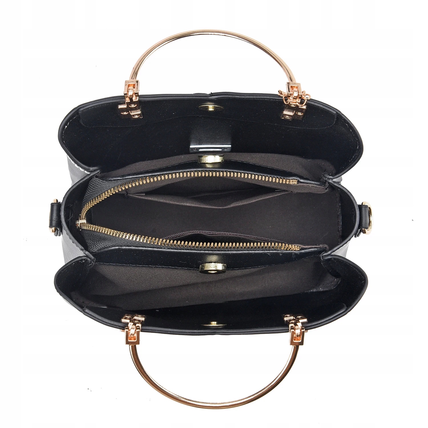 piękna Torebka kuferek brelok SERCE złoty GRANATOWA Kolor niebieski