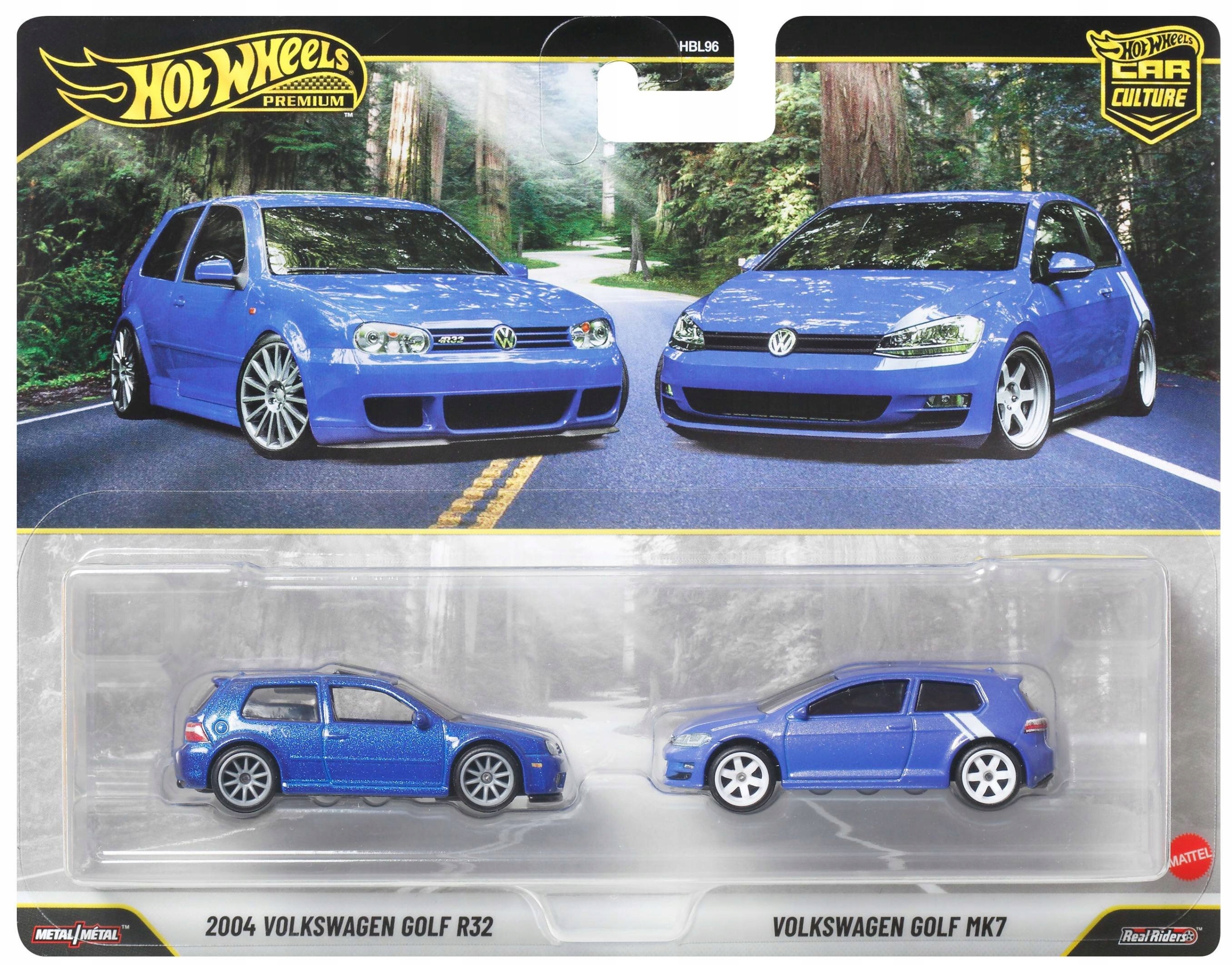 HOT WHEELS PREMIUM CULTURE CAR 2-pack 2004 Volkswagen Golf R32/ Golf MK7