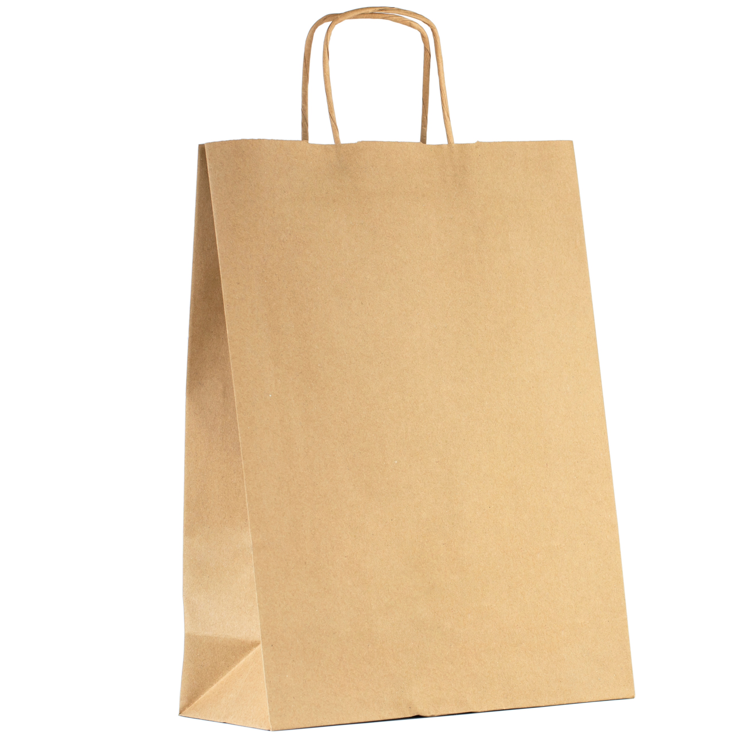 TORBA TOREBKA PAPIEROWA SZARA KLOCKOWA KRAFT 24x11x32 cm 50 sztuk 90g/m2 Marka inna