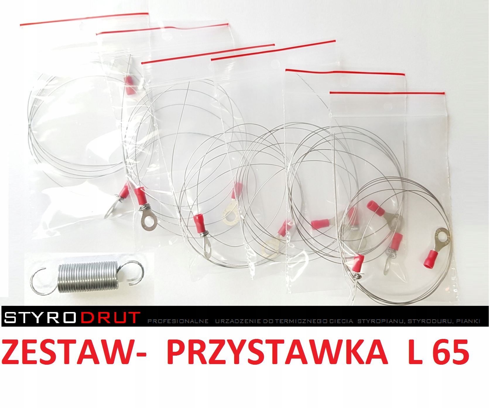 ZESTAW DRUTÓW 6 SZT do L65 STYRODRUT - styropianu