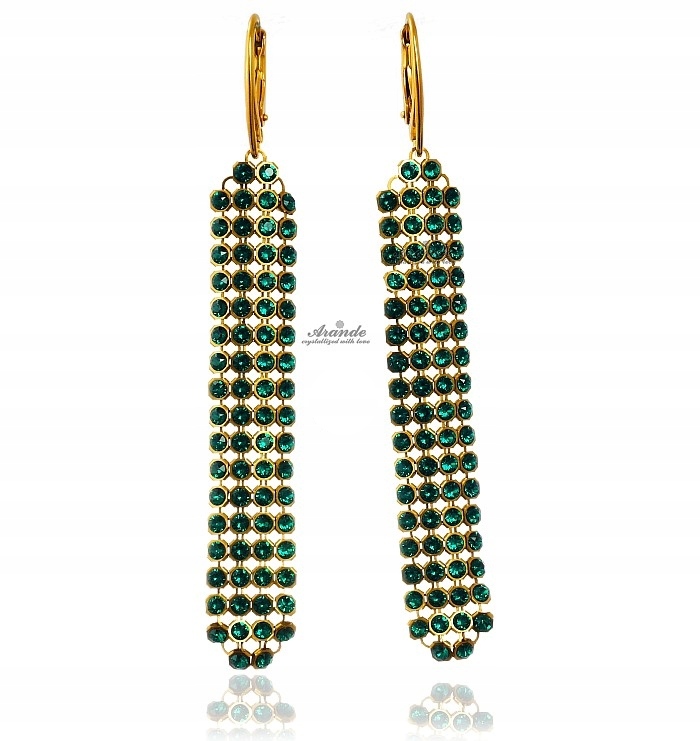 Křišťálové Náušnice Emerald Crystallized Arande