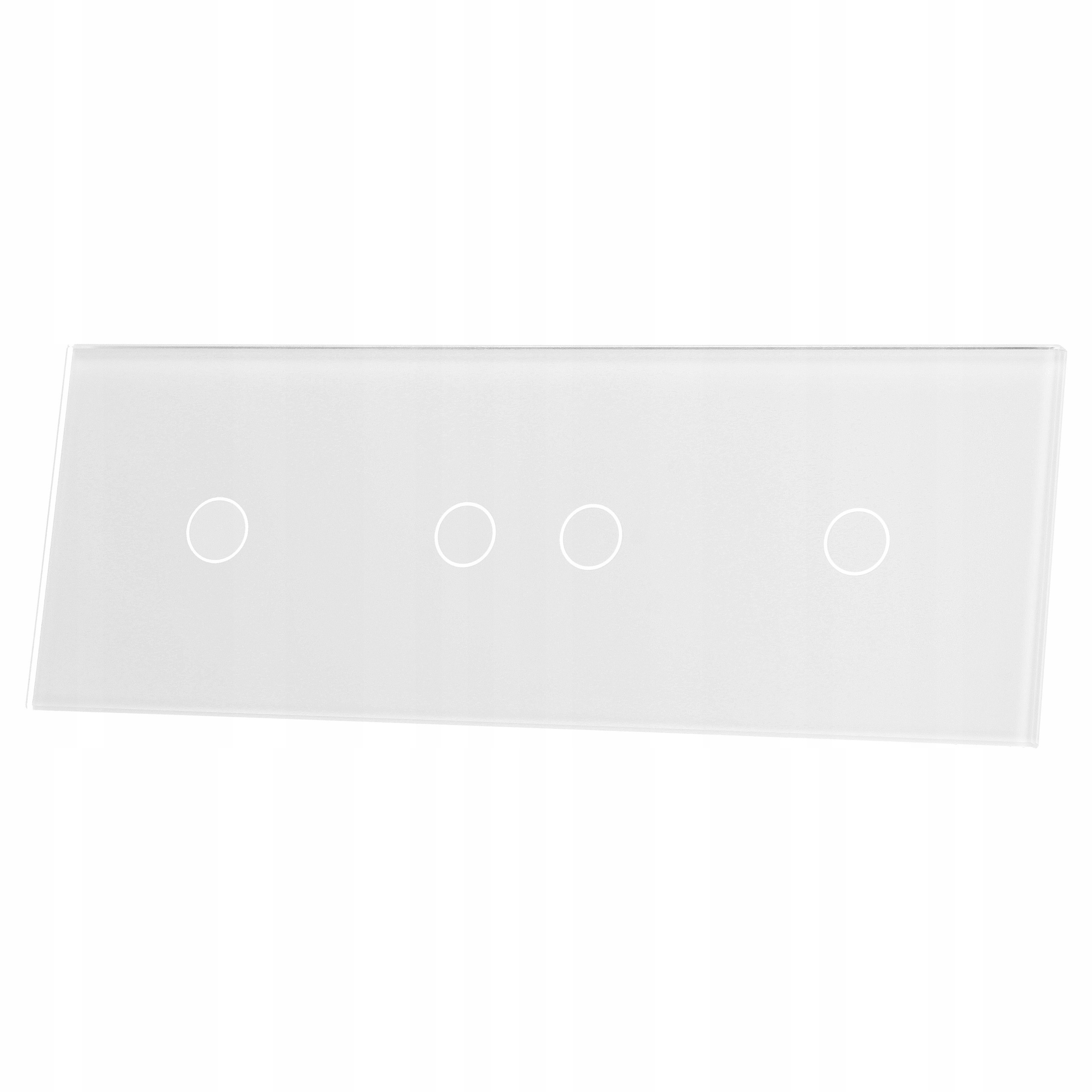 Skleněný Panel 1+2+1 (3 Plechovky) – Bílý Livolo