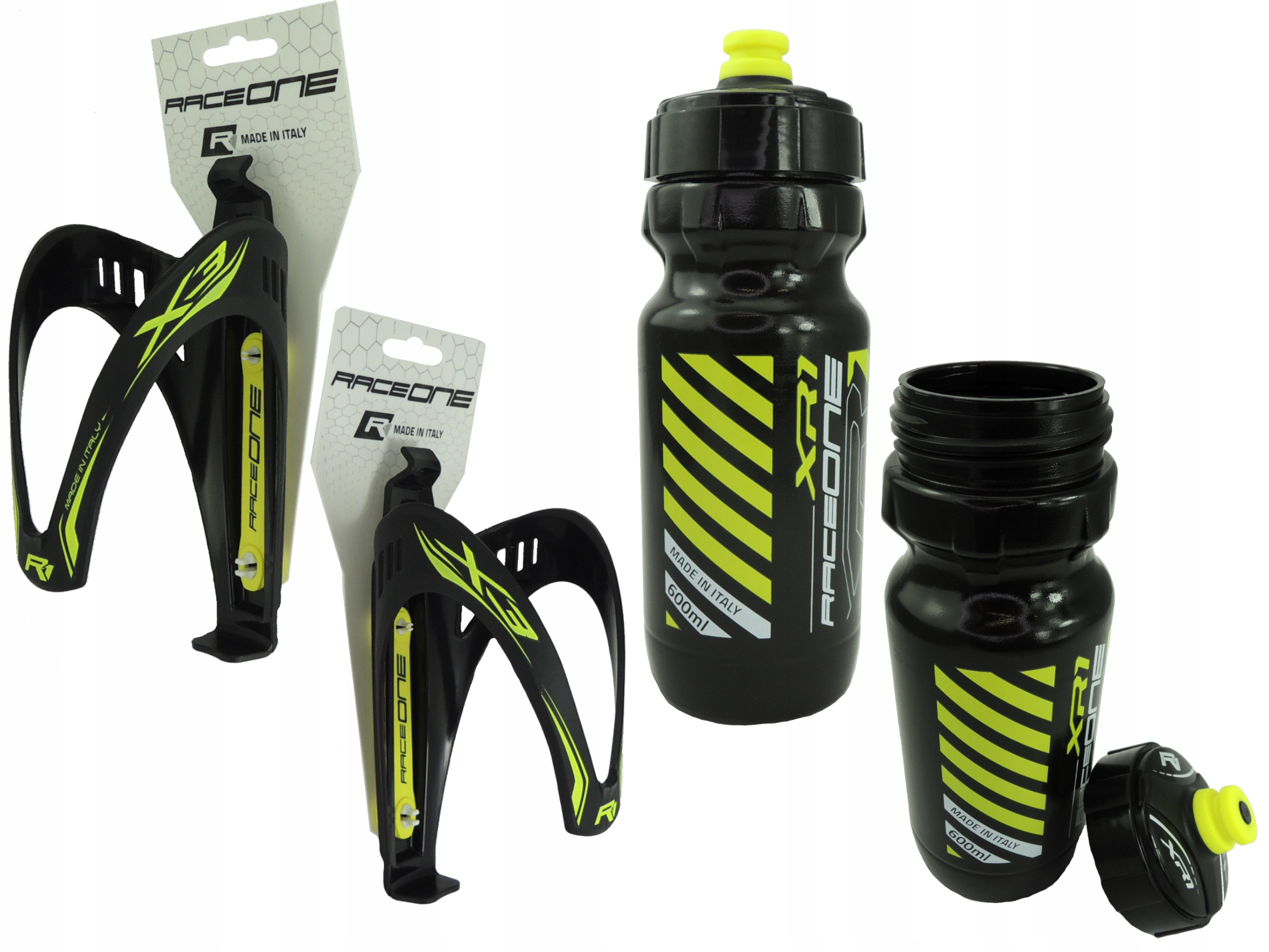 

Bidon Rowerowy 600ml + Koszyk Race One Włoski !!!