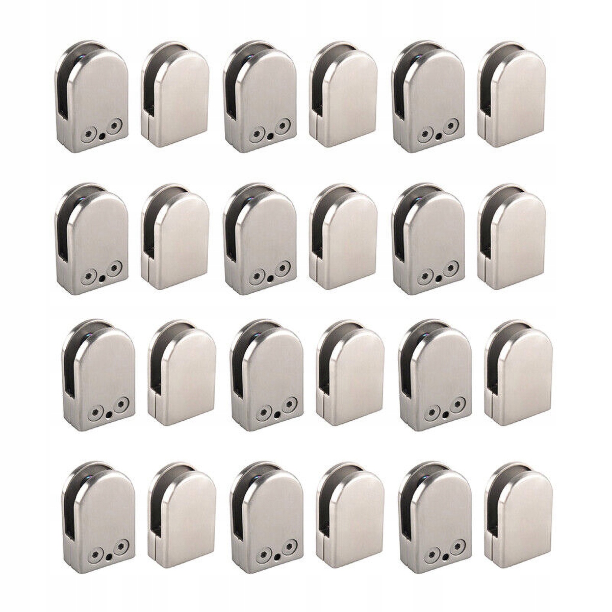 svorky na sklo z nerezové oceli 5-8mm 25 Ks